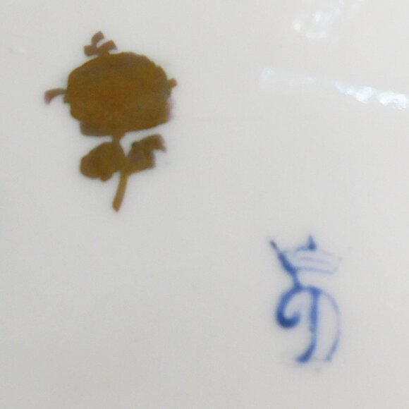 Beautiful Dresden Floral Plate # 6503 - Picture 8 of 8